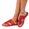 Large size fashionable breathable mesh fish mouth cool slippers women's non-slip and wear-resistant soft bottom casual beach sandals