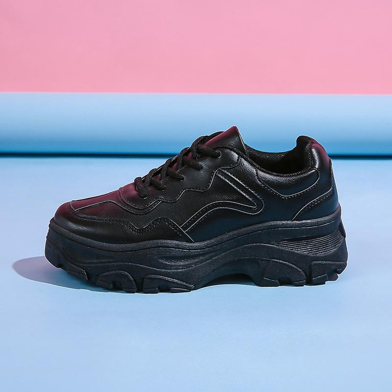 Dad's Shoes, Thick Soled Breathable White Shoes for Spring and Autumn, Student Casual Sports Shoes
