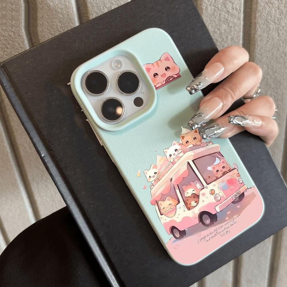 Pouzdro na telefon pro iPhone 11 13 XR XS Max pouzdro pro iPhone 12 14 15 16 Pro Max 12 Pro 15 Plus kožené malované vodotěsné odolné proti pádu a opotřebení kreslený film