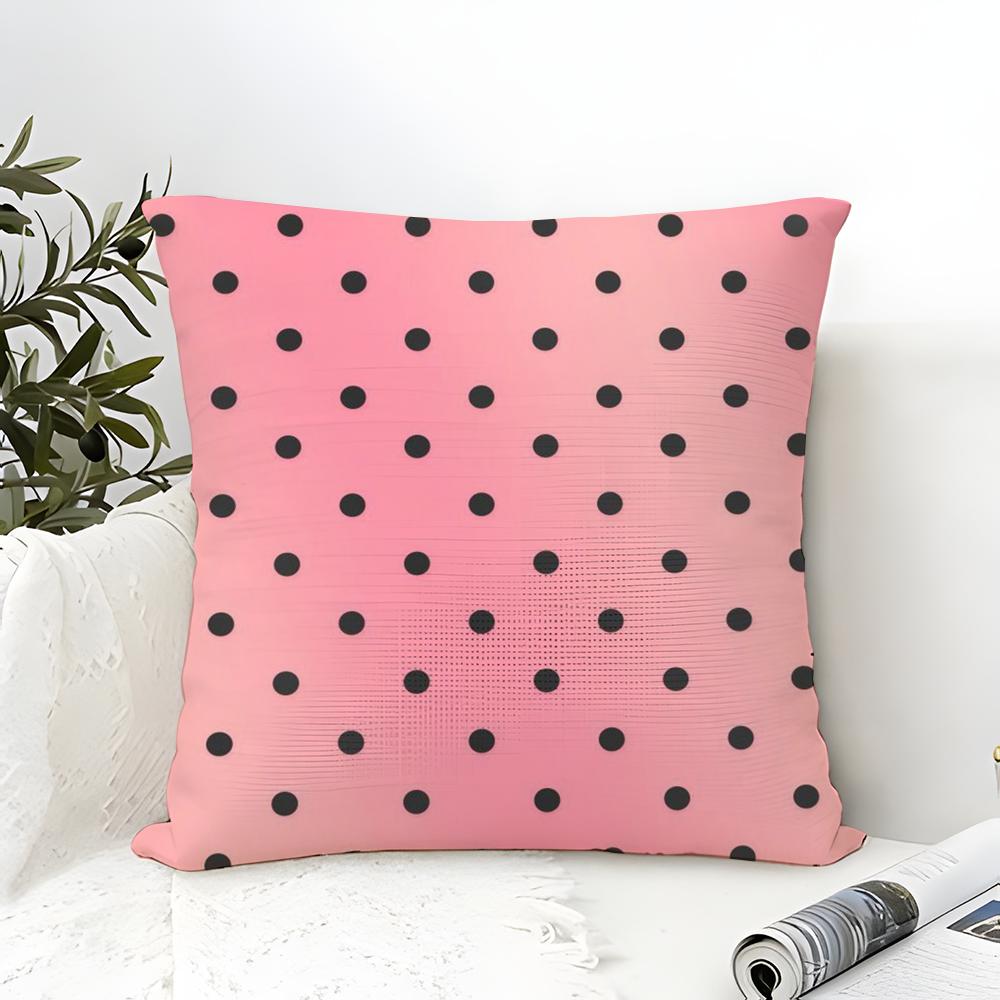 Vintage Classic Polka Dots Pillow Case Linen Pillow Case Sofa Home Decor Cushion Cover Cushion Cove