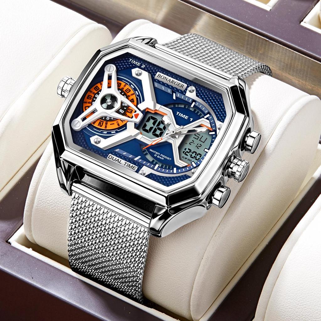 Grenzüberschreitende Herren Multifunktions-Wasserdichte Sportuhr - Europäischer & Amerikanischer Stil