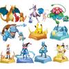Original Pokemon Building Block Toys Pikachu Greninja Cinderace Blastoise Charizard Mewtwo Action Figure Cartoon Model Kids Gift