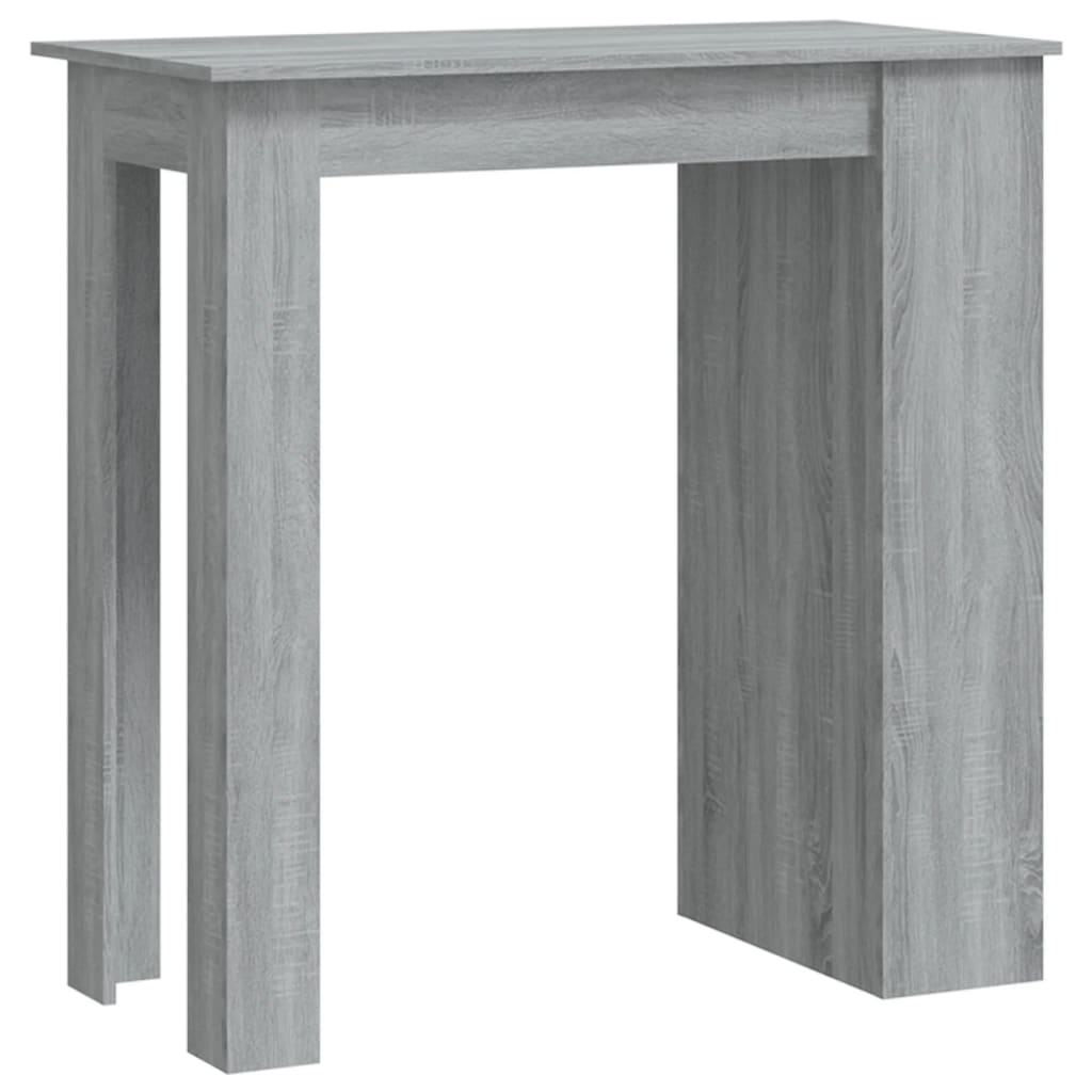 Vidaxl Bartisch mit Regalen, Sonoma Eiche Grau, 102X50X103,5 Cm