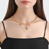 Collarbone Chain Temperament Simple Metal Five-pointed Star Necklace Bracelets