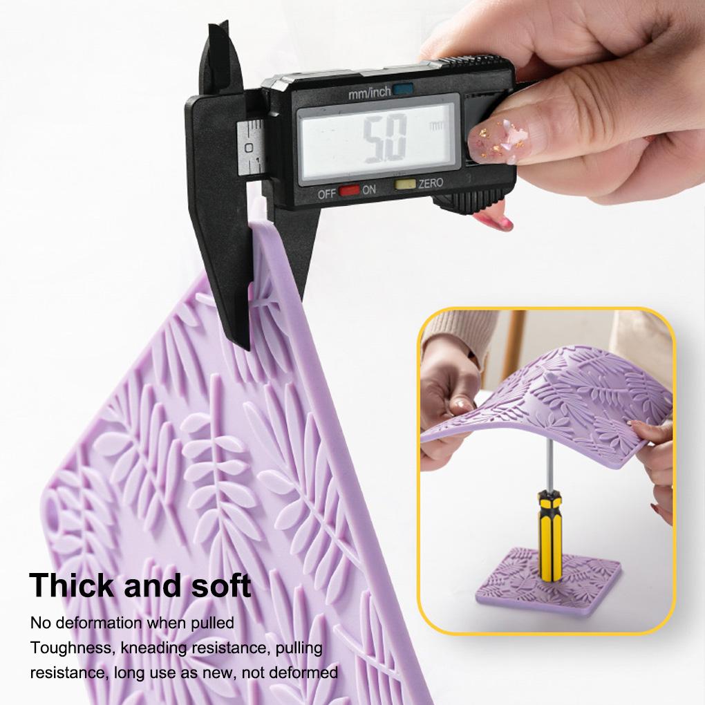 Cup Coaster Silicone Heat Resistant Coffee Mug Table Mat Reusable Household Pad Ribbed Tableware Placemat Protector