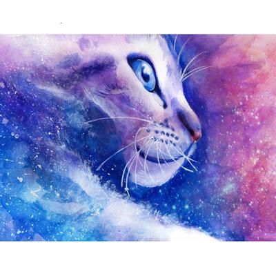 Pittura Diamante Fai da Te 5D Gatto Stellare Ricamo Diamante Mosaico Punto Croce Decorazione Strass