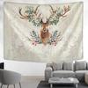 Cute Fawn Tapestry Christmas Reindeer Wall Hanging Bohemian Bedspread Blanket Dorm Home Decor mantas mandalas