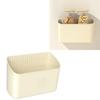 Magnetic Wall Storage Box Large Capacity Plastic Refrigerator Side Organizer for Kitchen Dining