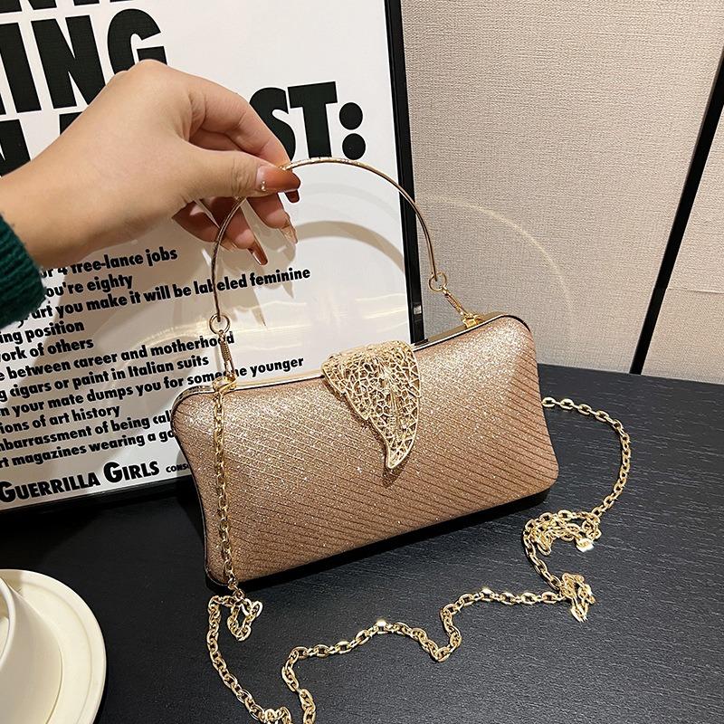 Dinner bag New women's simple handbag Banquet chain Crossbody shoulder bag