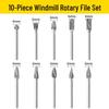 Hurricane 10-Piece Carbide Rotary File and Grinding Head Set