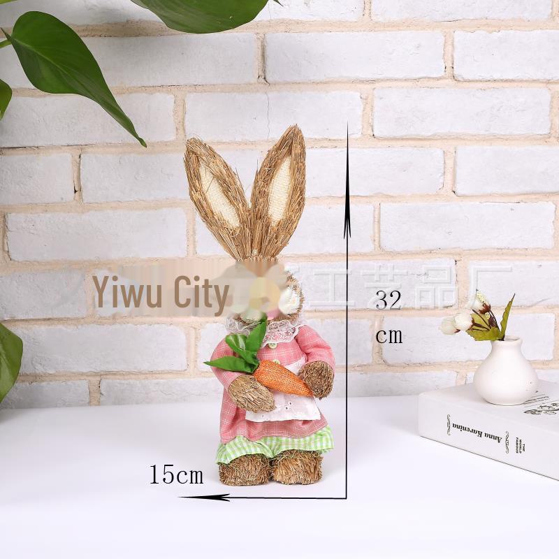 Easter Bunny Cattail Rabbit Ornaments - Home, Mall, and Garden Decor