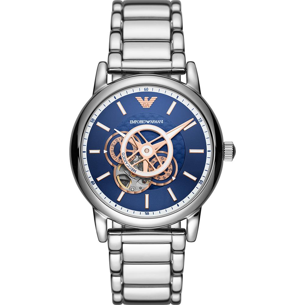 Emporio Armani Luigi Blue Stainless Steel Men s Automatic Watch AR60036 синий