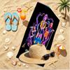 KPop Demon Hunters Print Beach Towel, Versatile Lightweight Absorbent Beach Towel for Pool Surf Yoga Bathroom, Perfect Birthday Holiday Gift