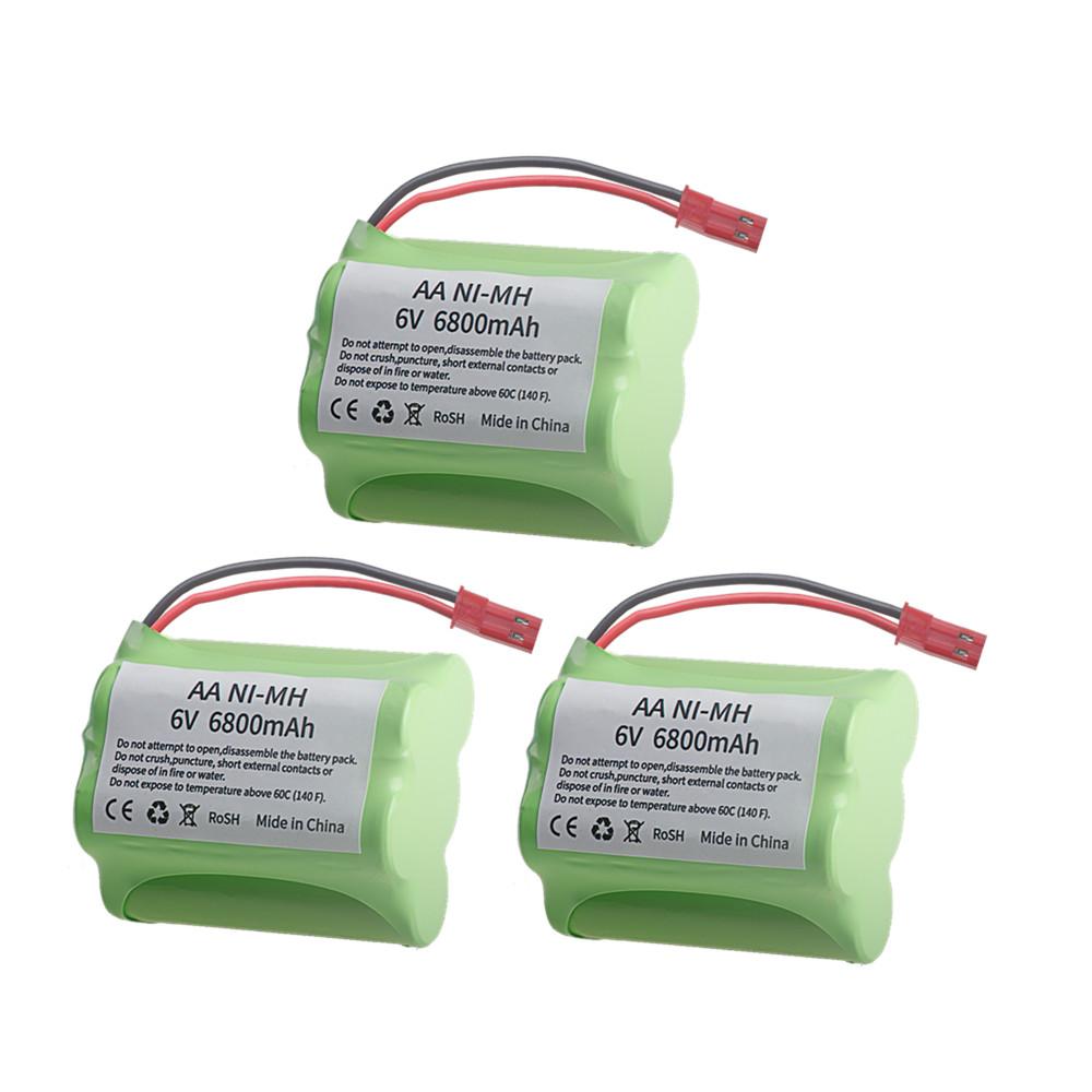 Akumulator 6V 6800mAh z ładowarką Do zabawek RC Samochodów Czołgów Robotów Pistoletów Akcesoriów do zabawek NiMH 5*AA Pakiet baterii 6V