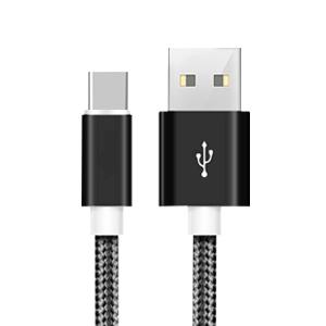 Nylon Braided Fast Charging USB C Cable 1m 2m 60W Type C Charger Cord Lead 3ft 6ft Datenkabel Ladekabel for Printers