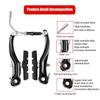 BUCKLOS Bicycle V Brake Caliper Road Mountain Bike Linear Pull Brake Caliper 1pair Brakes Pad Cycling Accessories
