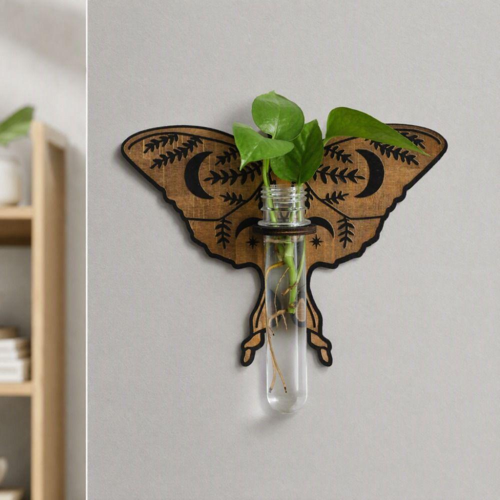Vase Hydroponic Planter Shelf Home Ornaments Wall Decoration Wall Mounted Planter Garden Decor