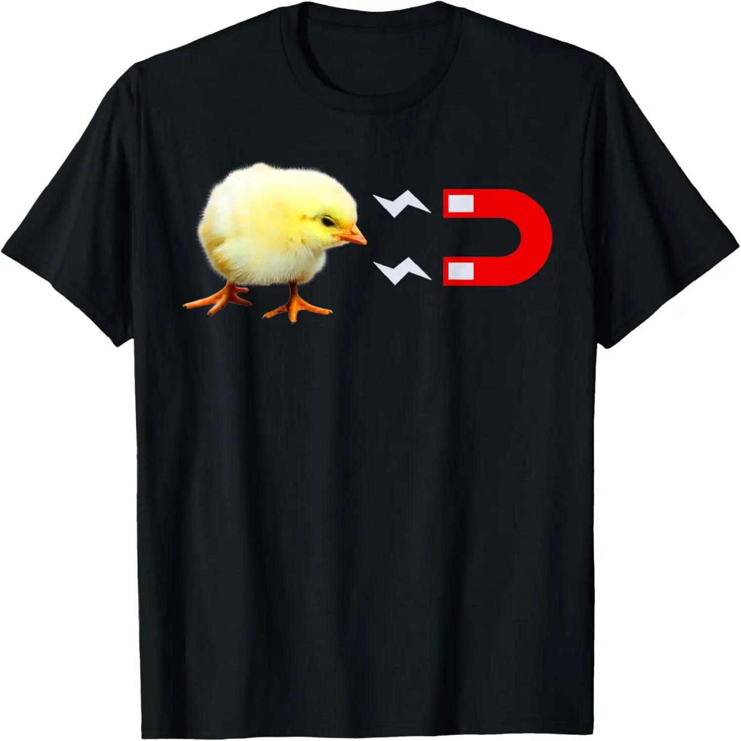 

Chick Magnet, Baby Chicken Men s Funny Shirt T-Shirt XXXXXL чорний