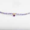 Collier Luxenter Amethyst Zirconia fini en or jaune 18K - Athat