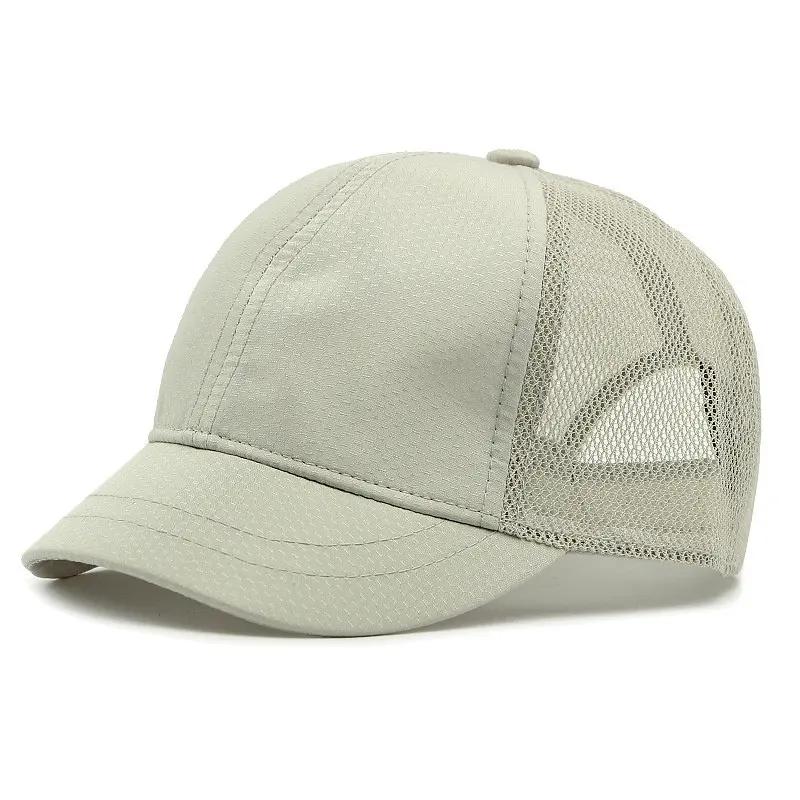

LDSLYJR Four Seasons Polyester Solid Casquette Baseball Cap Adjustable Outdoor Snapback Hats for Men and Women 51 56-60cm Adjustable серый