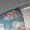 2pcs, 2D FLAT PRINTING Curtains (Without Rod) Cloudy Dreamscape Chic Light Filtering Curtains Polyester Easy Install Curtains