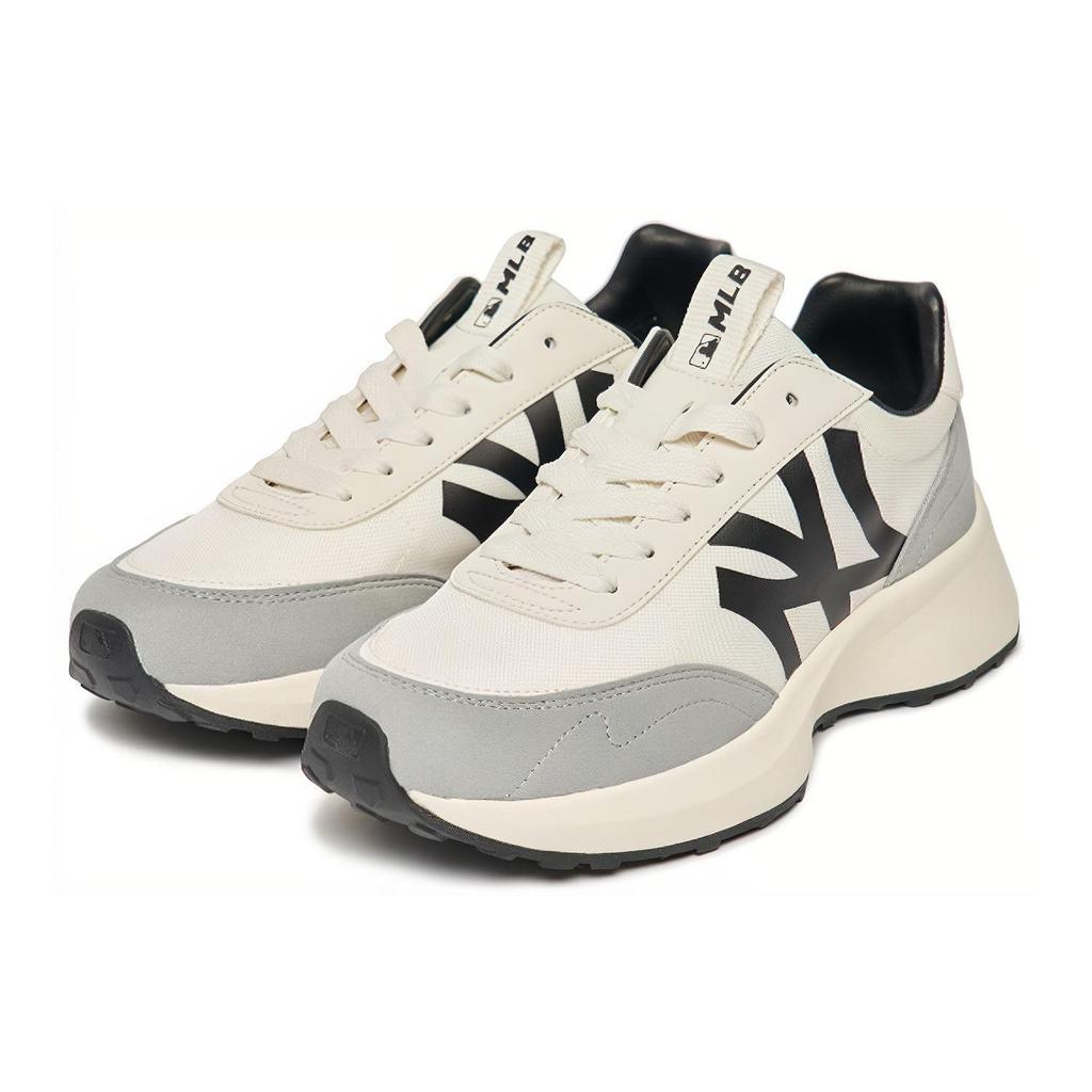 MLB Chunky Jogger Fabric Leather Comfortable Versatile Shock Absorbing Non-Slip Wear-Resistant Low-Top Dad Shoes Unisex Sneaker 3ASXX112N-5OWHS