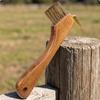 Hoof Cleaning Brush with Metal Hook Stiff-Filament for Stables, Barns, Farriers