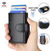 Rfid Microfiber Leather Men Wallets Card Holder Trifold Wallet Money Bags Smart Slim Thin Coin Pocket Wallet Purse