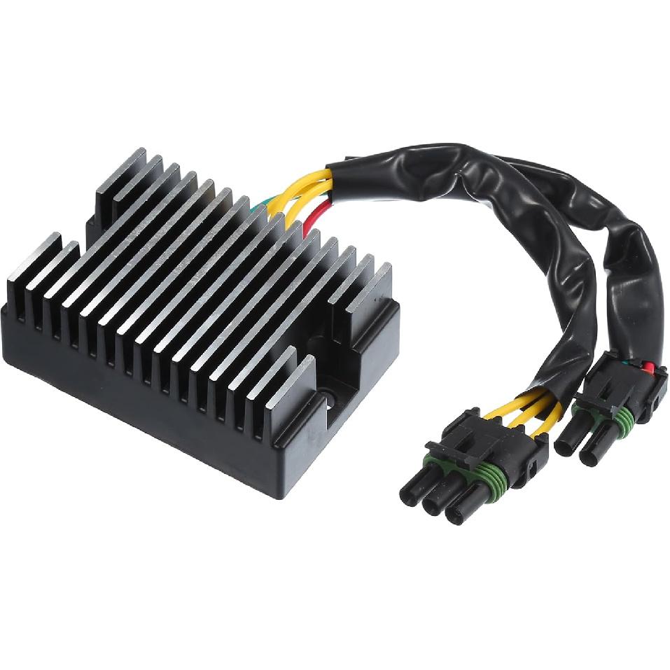 

Motorcycle Rectifier Voltage Regulator No.278001554/278001241, Durable Metal Silver Tone