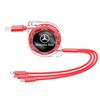 VRN2   Car Fast Charging Micro USB Type-C 3-in-1 Data Cable For Mercedes Benz AMG W204 W205 W203 W211 W212 W213 W201 W210 W124 W126