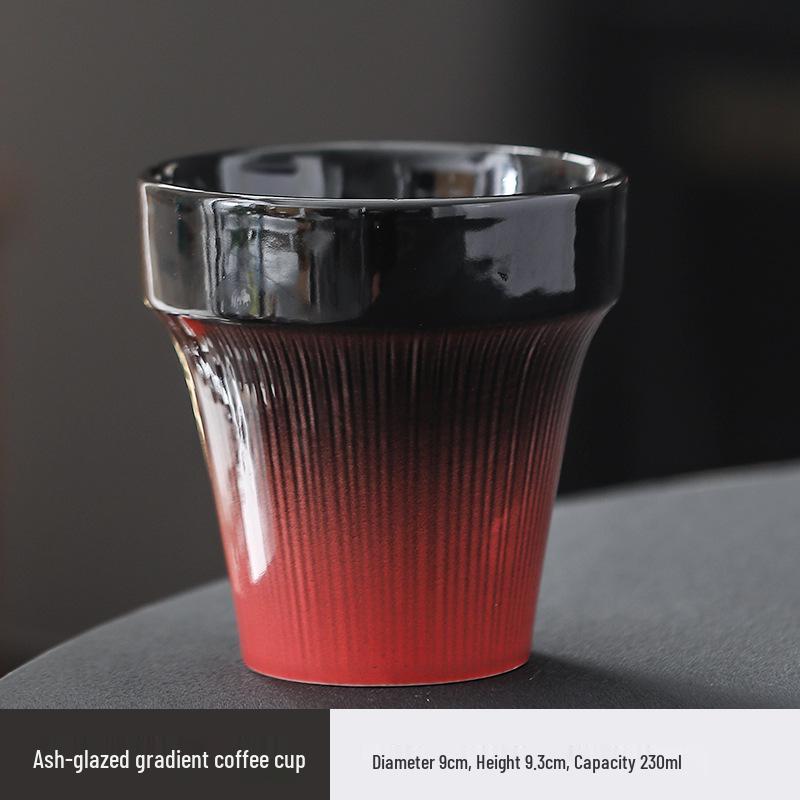 High-Grade Wabi-Sabi Retro Ceramic Coffee Cup with Custom Logo