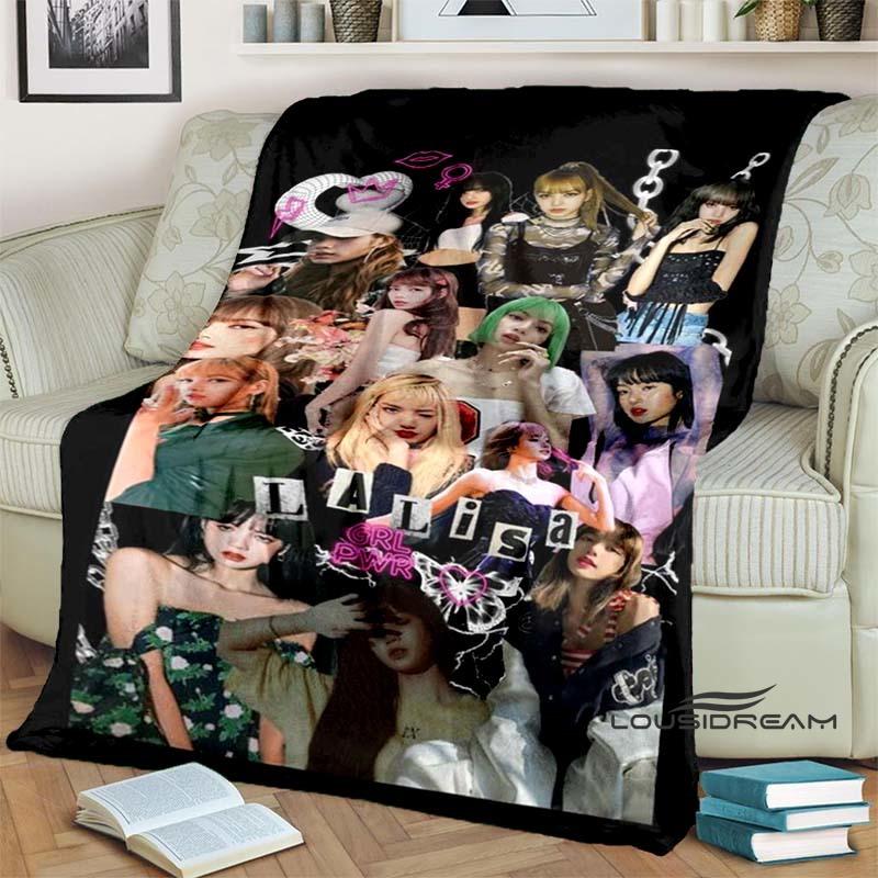 Customizable K-KAROL G Printed Comfortable Soft Blanket Home Fashion Sofa Bed Living Room Warm Portable Travel Gift Blanket