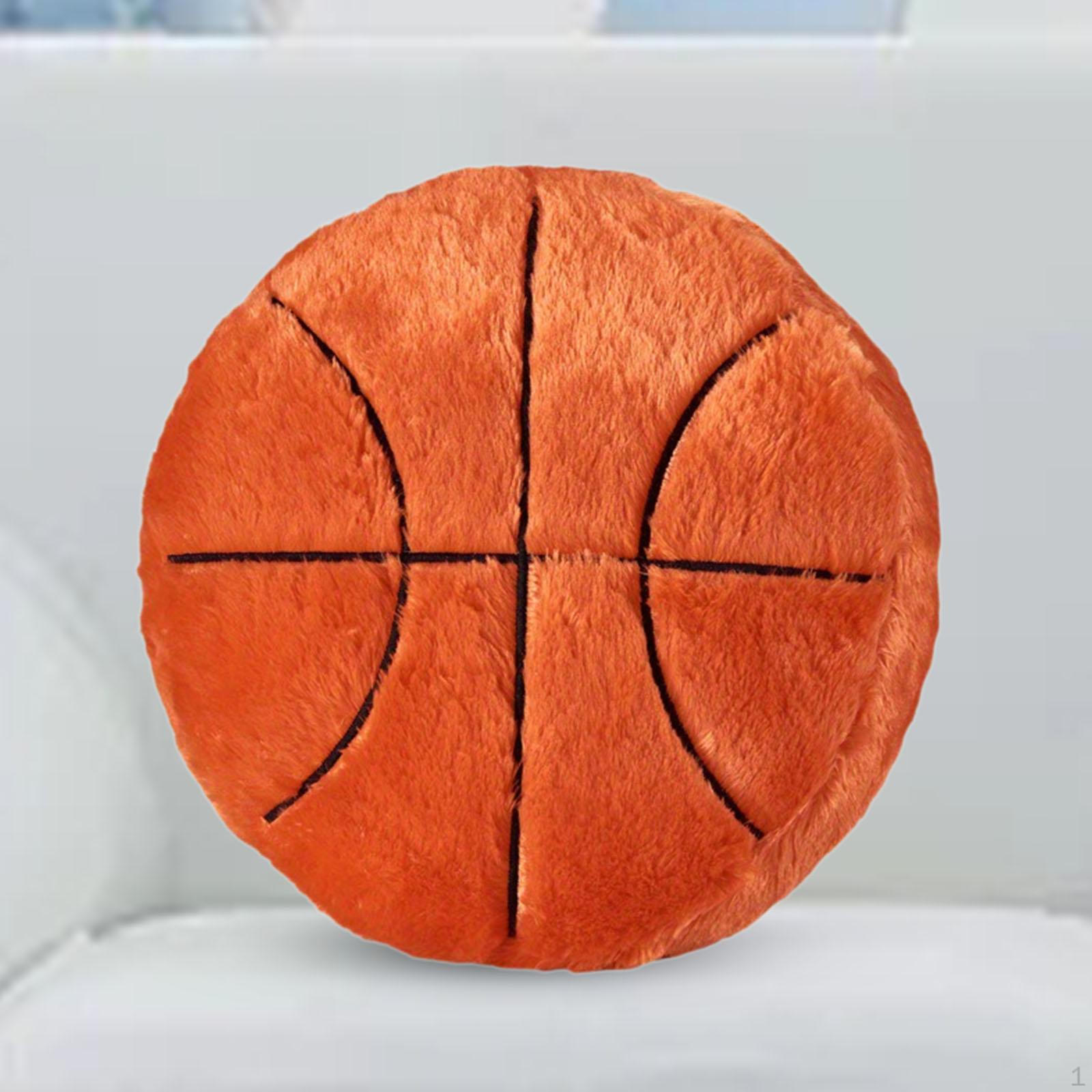 Уютная подушка в виде спортивного мяча для домашнего декора basketball S