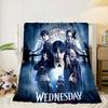 Mittwoch Gothic Decke Flanelldecke für Bett, Sofa, Camping, Wandern, Picknick Zubehör, Geschenk für Familie Fan Geschenke