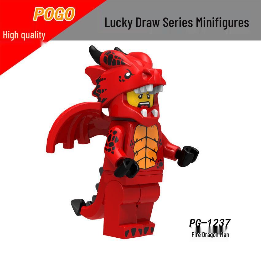 Cartoon Anime Princess Animal Blind Box Mini Building Block Figurines