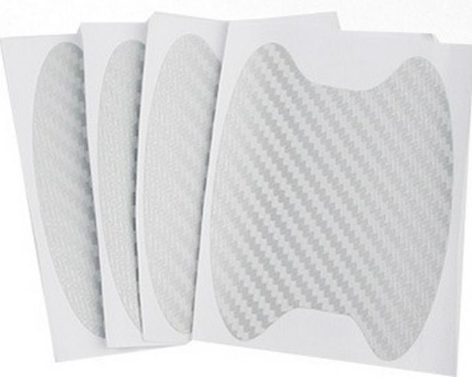 Carbon Fiber Car Door Handle Protective Stickers - 4pcs