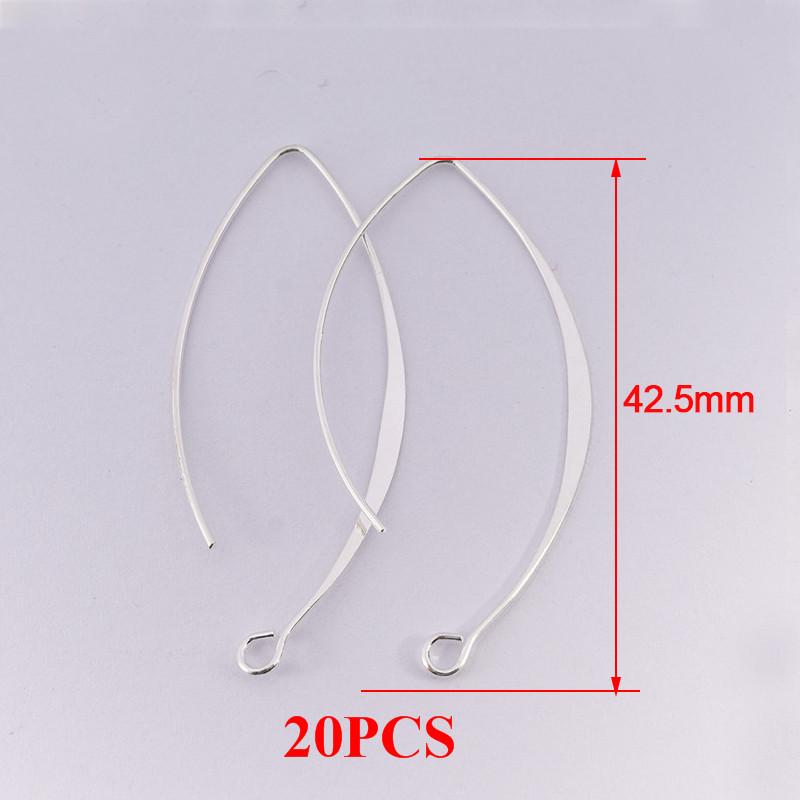 10-20pcs V-shaped Earring French Earring Hooks Findings Ear Wire Settings Base Settings For Jewelry Making Earrings Accessories