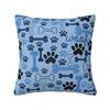 Dog Bones And Paw Throw Pillow Covers Living Room Decoration Animal Cushions Cover For Sofa Car Seat Square Polyester Pillowcase