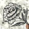50PCS Black White Plants Stickers INS Style Waterproof Graffiti Decals Cartoon Transparent Suitcase Stickers Toy Gifts