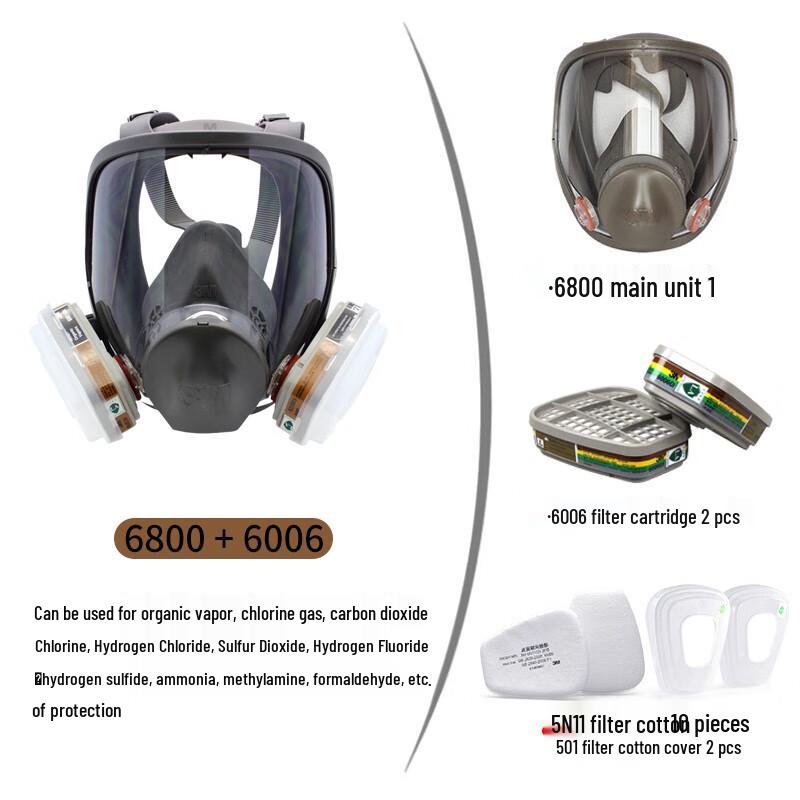 3M 6800 Full Face Respirator Kit