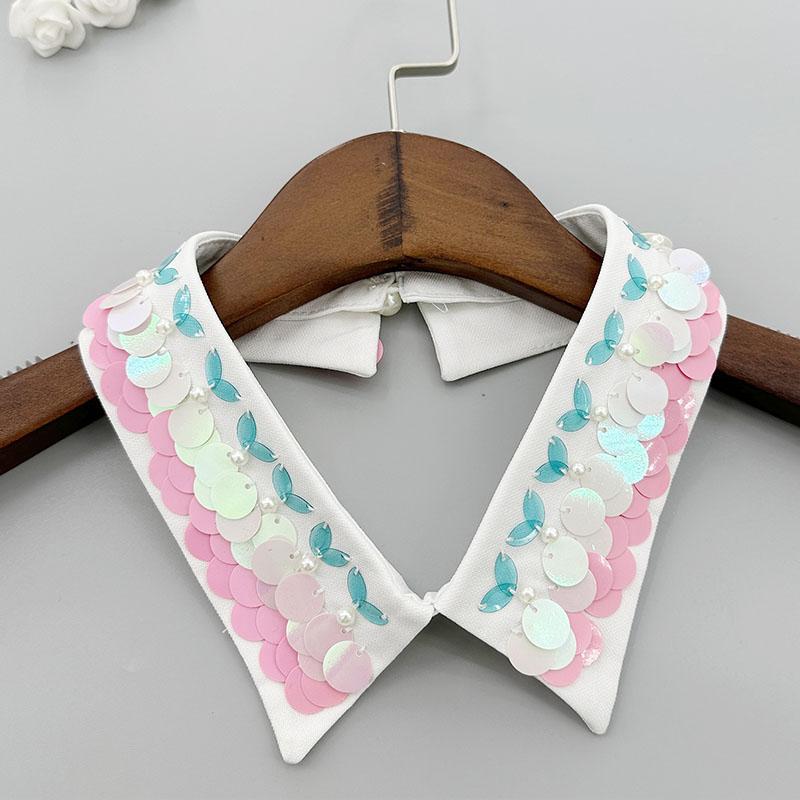 Pearl Women Shirt False Collars Crystal Removable Collar For Women Necklace Fake Collar Detachable Diamond Lacklace Nep Kraagie