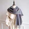 Luxury Winter Plaid Scarf for Women Men British Style Cashmere Scarves With Tassel  Designer Female Winter Warm Neck Scarf Shawl