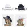 Lightweight Fedoras Hat Woman Men Felt Ladies Cowboy Hat Party Rhinestone Western Party Hat Bonnet Men Windproof Hat