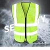 F806 Multi-Pocket Fluorescent Green Safety Vest