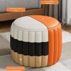 Sgabello Piccolo Imbottito Basso Profilo Design Creativo Pouf Seduta Contenitore Struttura Solida Seduta Imbottita Pouf per Ingresso