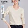 Spring and Summer Women's Clothing Basic Women's Loose Support Double-sided Mercerized Cotton Long-sleeved Women's Top