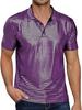 "New Men's Halloween Disco Sequin Shirt – 70s Party Style"
