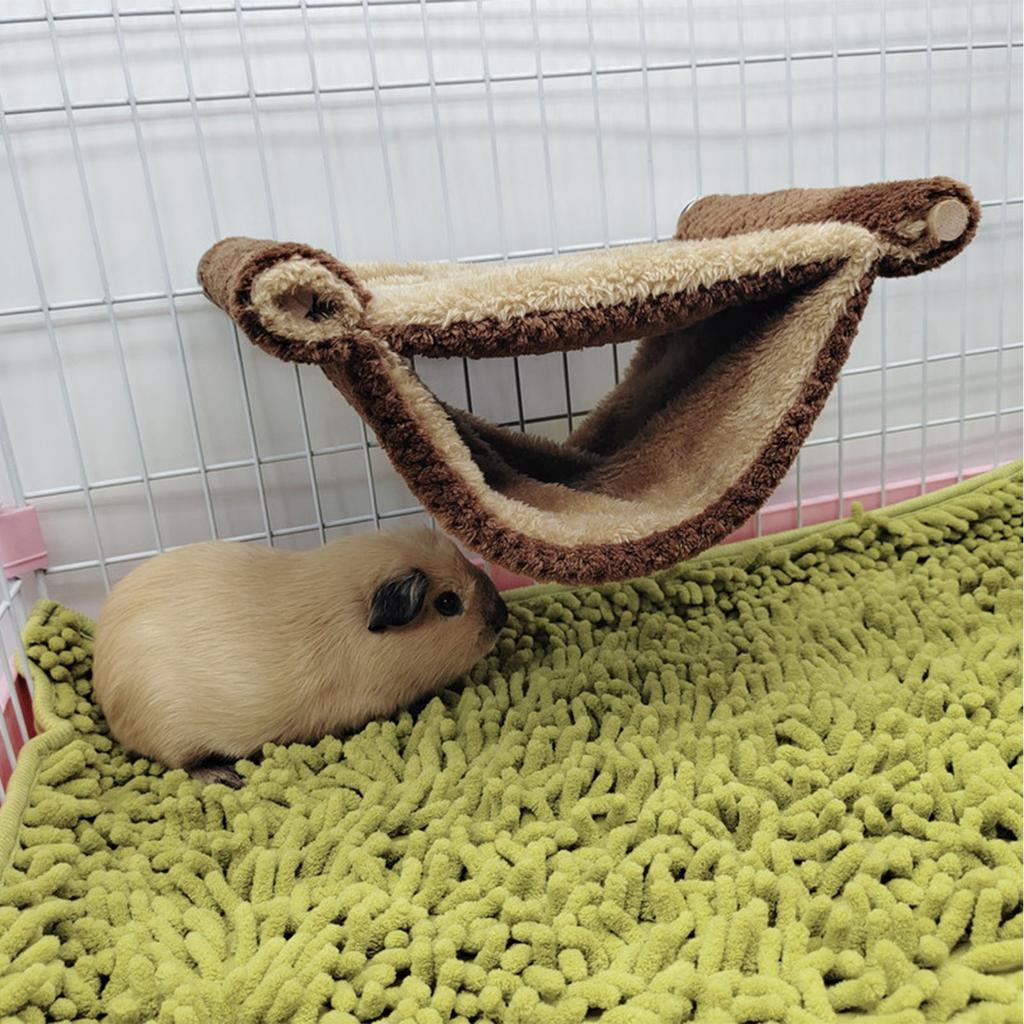 Kleintier Hängemattenbett Weich Warm Doppellagig Kleintierkäfig Hängematte für Eichhörnchen Hamster
