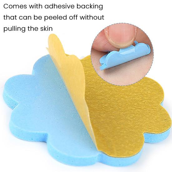 4Pcs Flower Heel Pad Self-adhesive Non-slip Foot Pain Relief Blister Prevention Loose Shoes High Heel Grip Cushion Protector Insert Liner