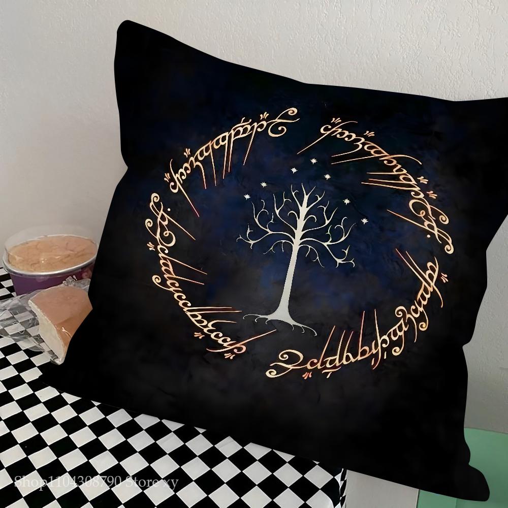 The L-Lord Of The R-Rings Pillow Case Square Pillow Bedroom Sofa Leisure Comfort Cushion Car Living Room Home Decoration